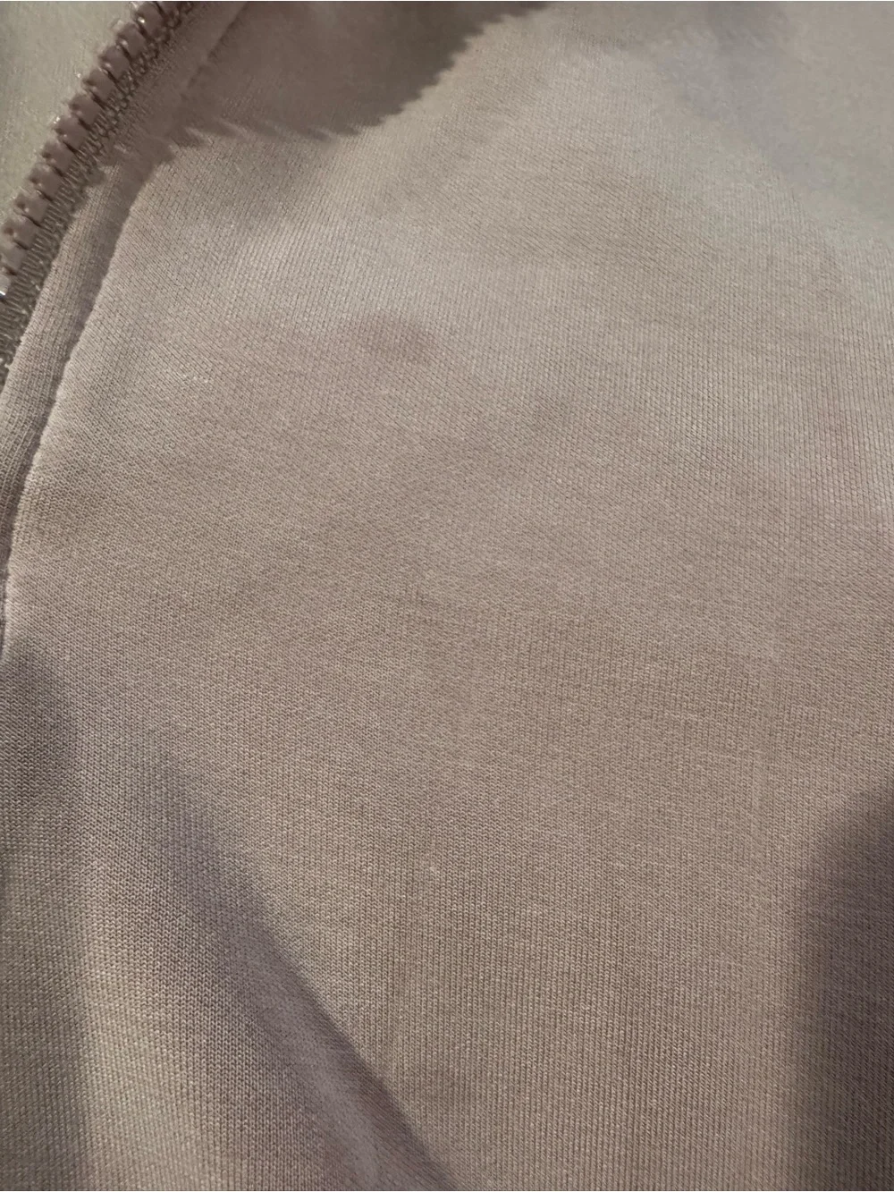 Sleeveless Zip-Front Track Set - Dusty Mauve light stains pictured